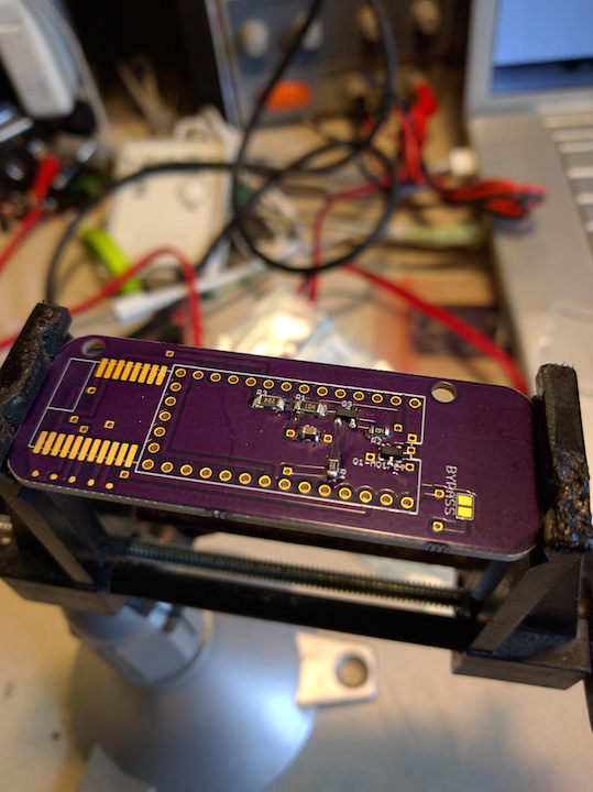 Obverse of board, before Teensy installation